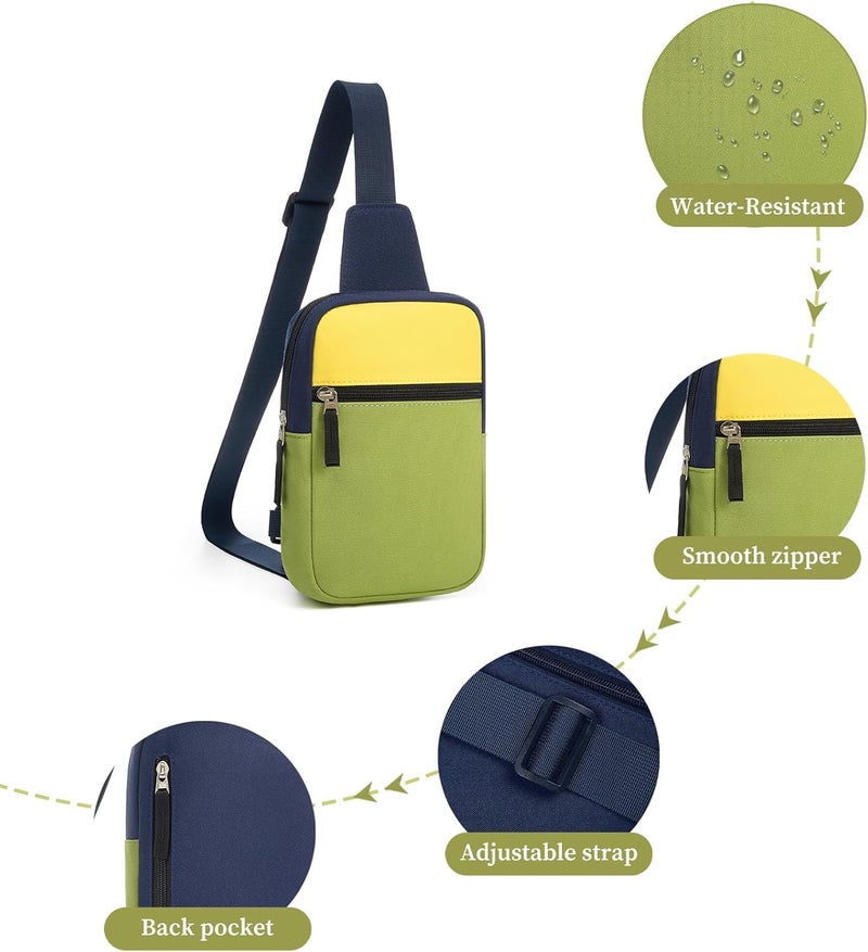 cotmcor Store Valentines Day Gifts for Kids: Fanny Pack Birthday Gift for 8 9 10 11 12 Year Old Teen Girls Trendy Stuff, Preppy Colorblock Crossbody Bag Adjustable Sling Belt Bags Purse for Travel Outdoor - Image 5